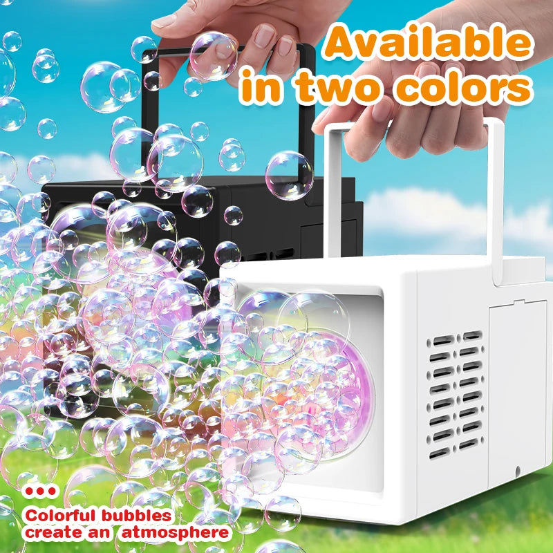 Handheld Electric Bubble Machine | Automatic Bubble Blower for Kids & Adults | Outdoor Fun