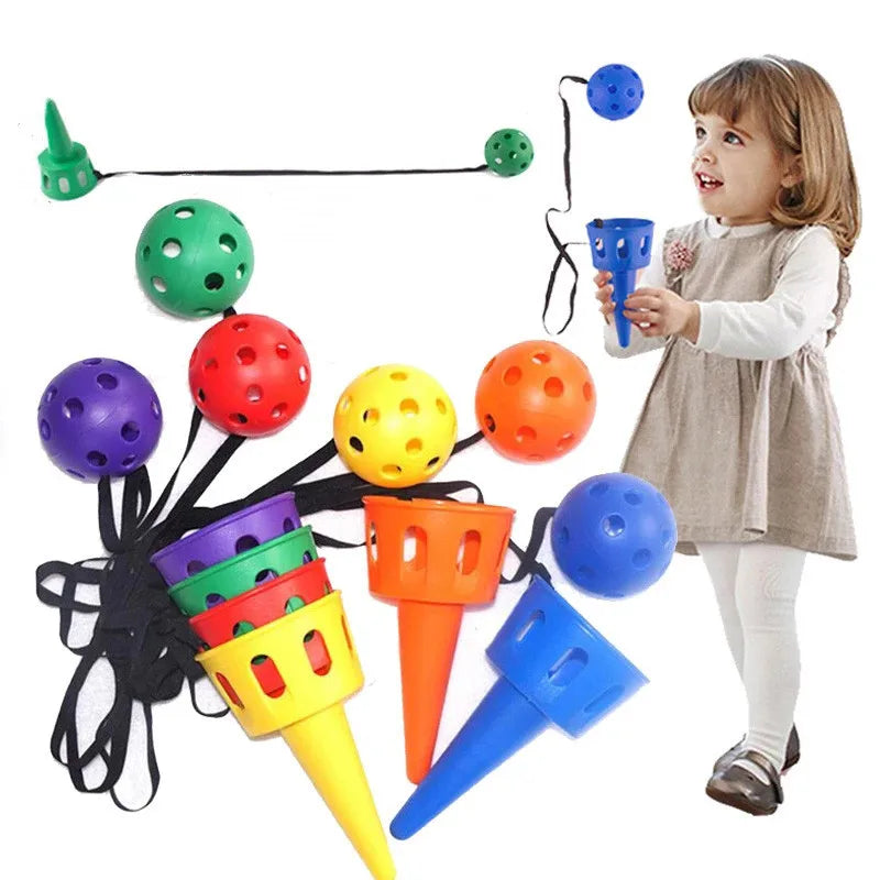 Ultimate Throw and Catch Ball Game Set for Kids: Outdoor Fun & Hand-Eye Coordination Training Toys