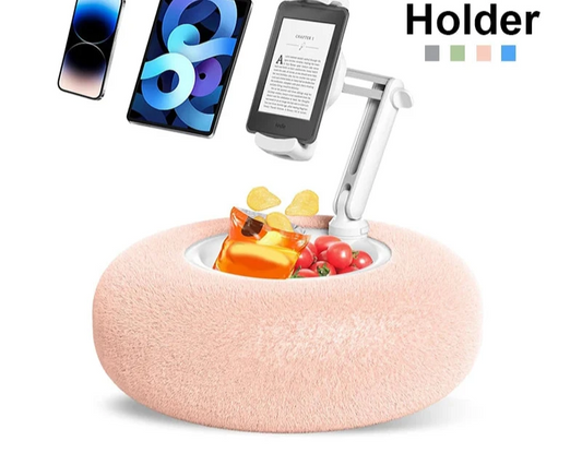 Adjustable Plush Pillow Tablet & Phone Stand for Live Streaming & Video Chat