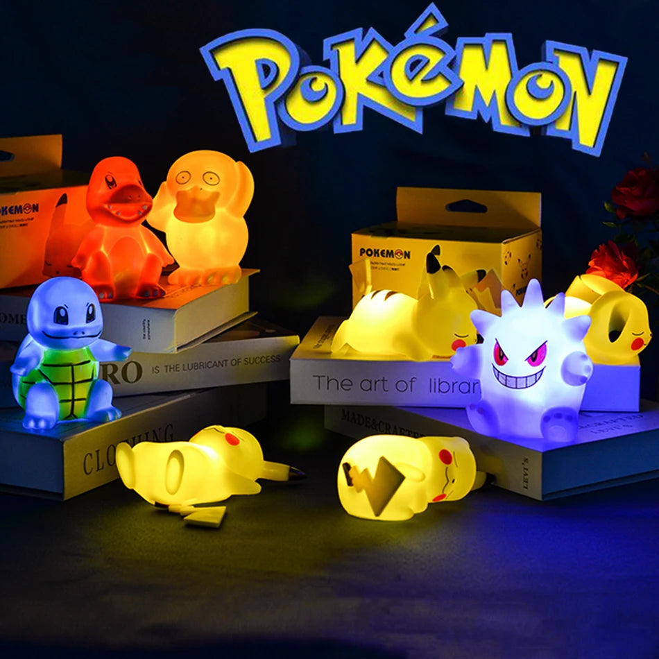 Pikachu Night Light | Cute LED Bedroom Lamp | Soft Anime Glow for Desk & Room Decor ⚡