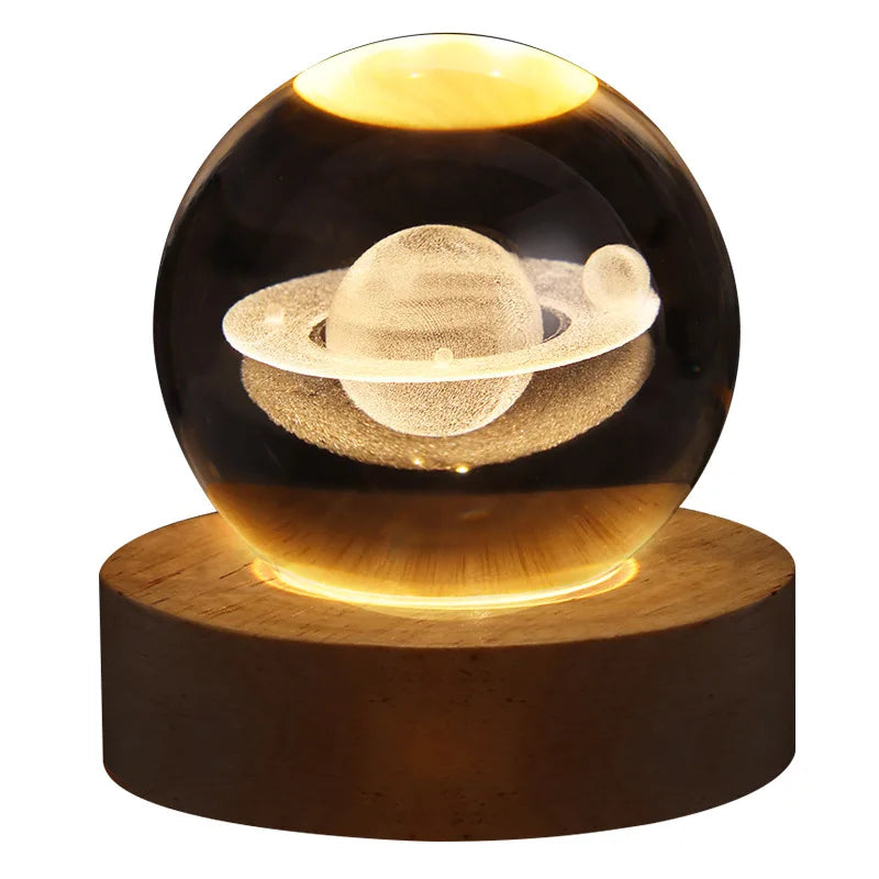 Luminous crystal ball night light