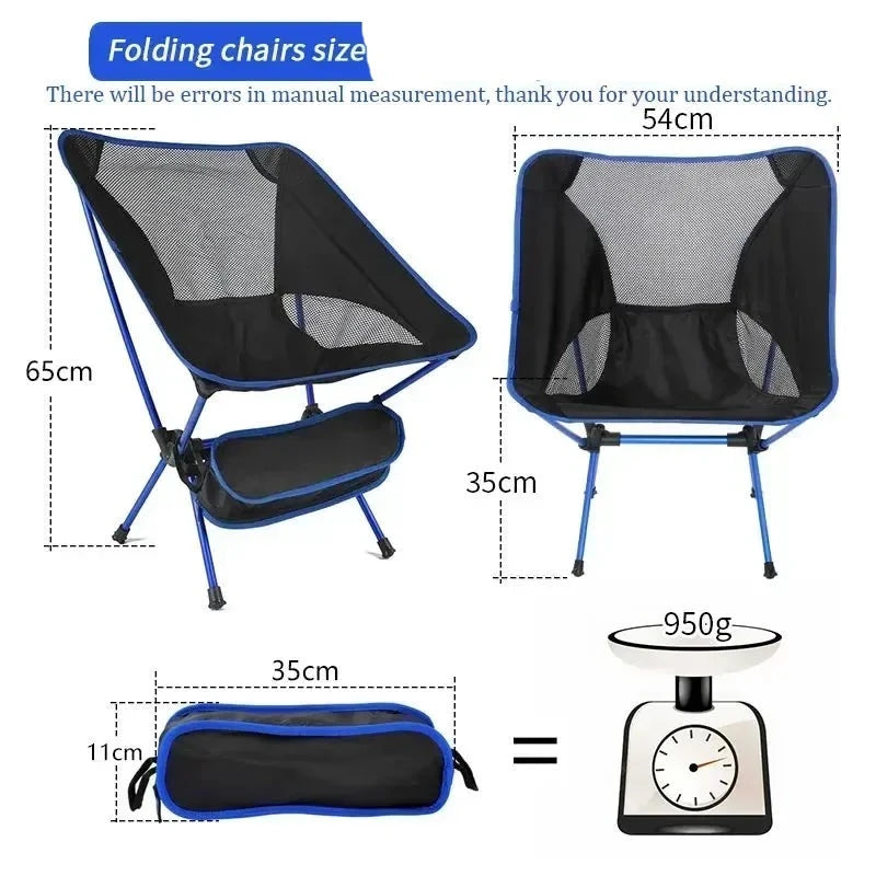 Ultralight Portable Folding Moon Chair: Ideal for Camping, Beach,garden, Fishing & Hiking