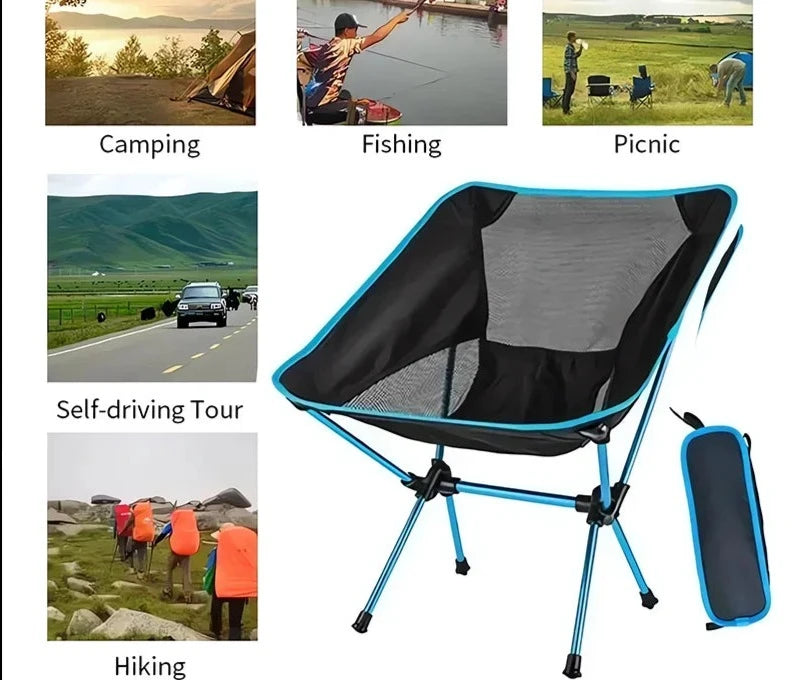 Ultralight Portable Folding Moon Chair: Ideal for Camping, Beach,garden, Fishing & Hiking