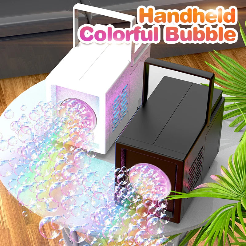 Handheld Electric Bubble Machine | Automatic Bubble Blower for Kids & Adults | Outdoor Fun