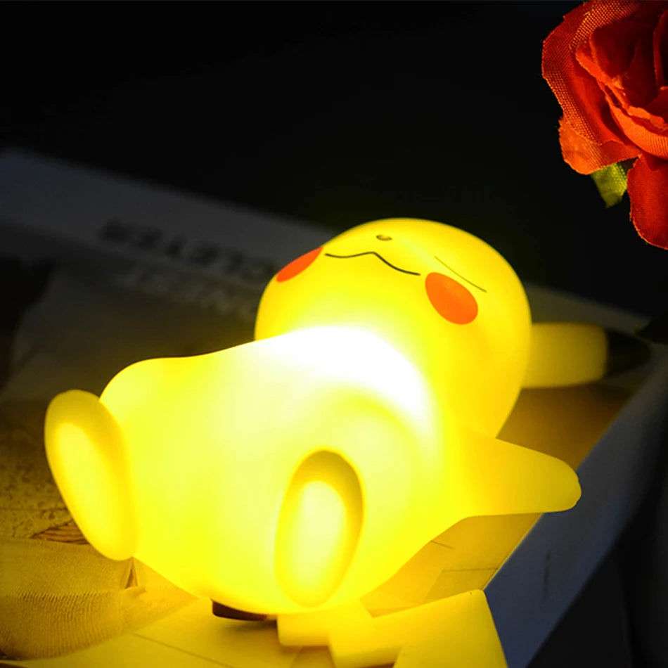 Pikachu Night Light | Cute LED Bedroom Lamp | Soft Anime Glow for Desk & Room Decor ⚡