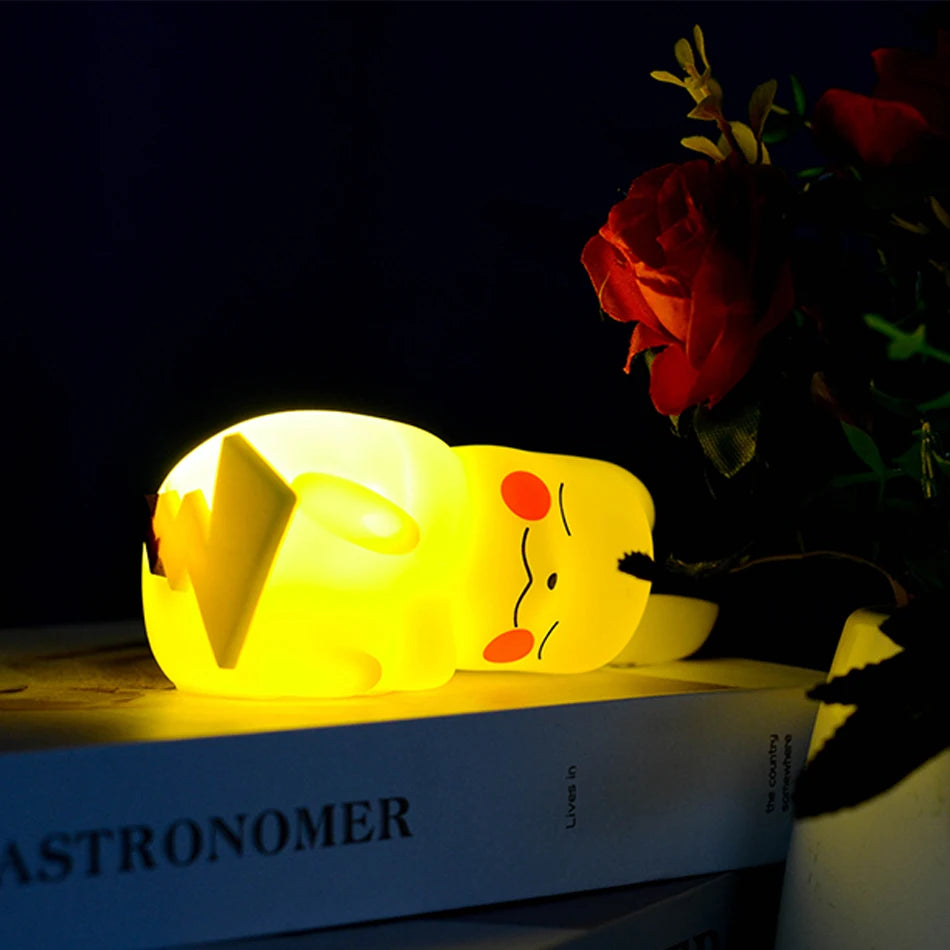 Pikachu Night Light | Cute LED Bedroom Lamp | Soft Anime Glow for Desk & Room Decor ⚡