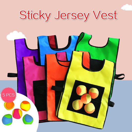 Best Outdoor Sport Game Vest with Sticky Ball Toys for Kids: Fun & Active Play Vest Set