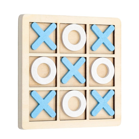 Educational Wooden Noughts and Crosses Game: Fun Parent-Child Puzzle Toy