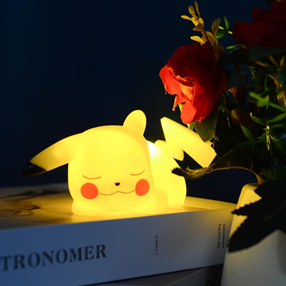 Pikachu Night Light | Cute LED Bedroom Lamp | Soft Anime Glow for Desk & Room Decor ⚡