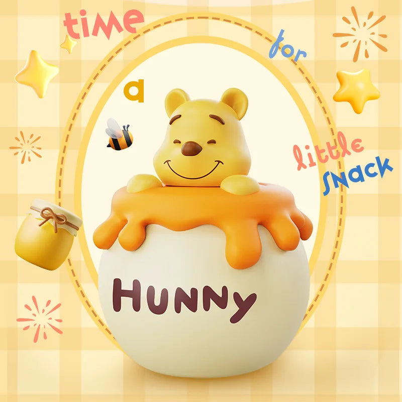 Disney Winnie the Pooh Night Light | Soft Silicone Honey Jar Lamp for Kids & Nursery