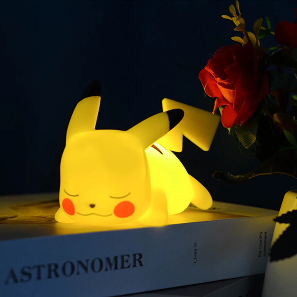 Pikachu Night Light | Cute LED Bedroom Lamp | Soft Anime Glow for Desk & Room Decor ⚡