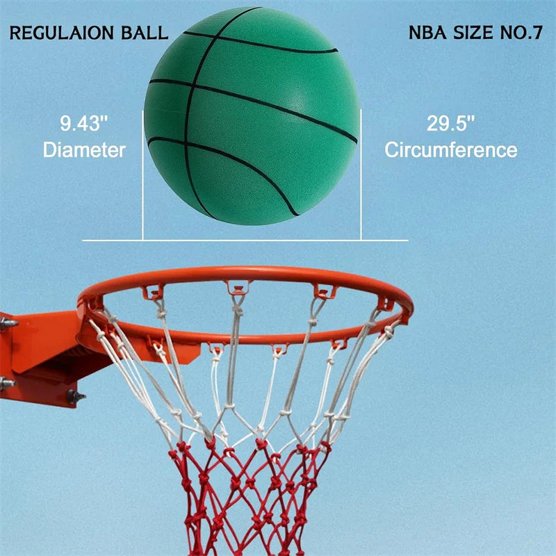 Silent Indoor Basketball – Noiseless Hoop for Kids, Teens & Adults