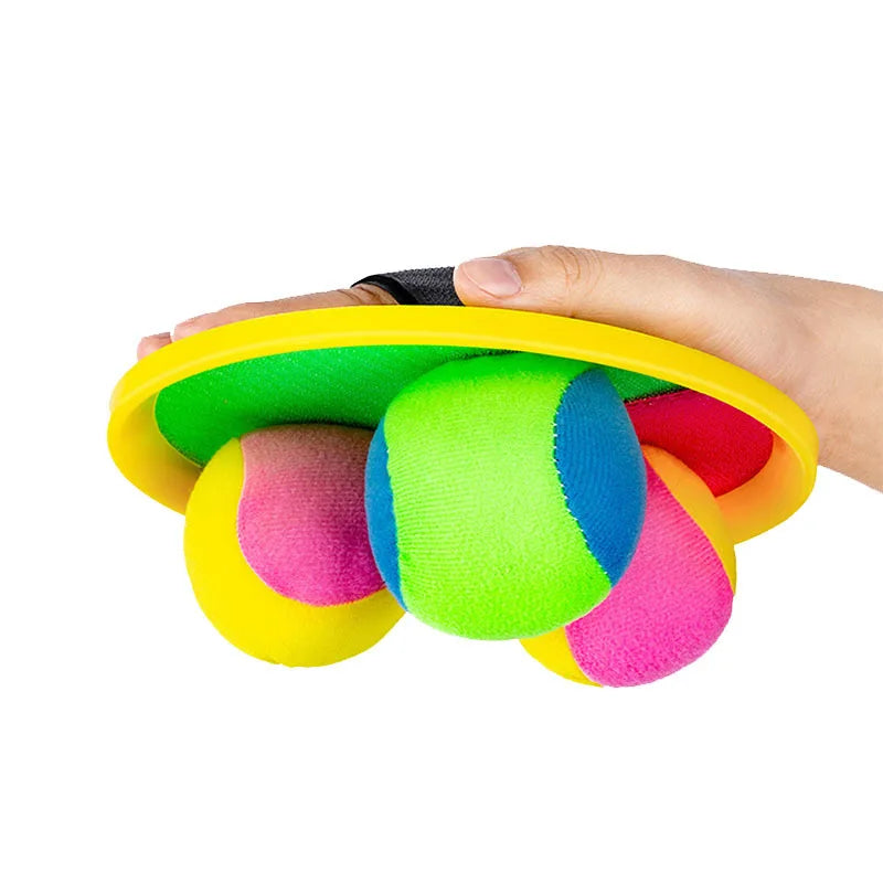 Kids Sucker Sticky Ball Toy Set | Outdoor Sports Catch Ball Game for Parent-Child Fun