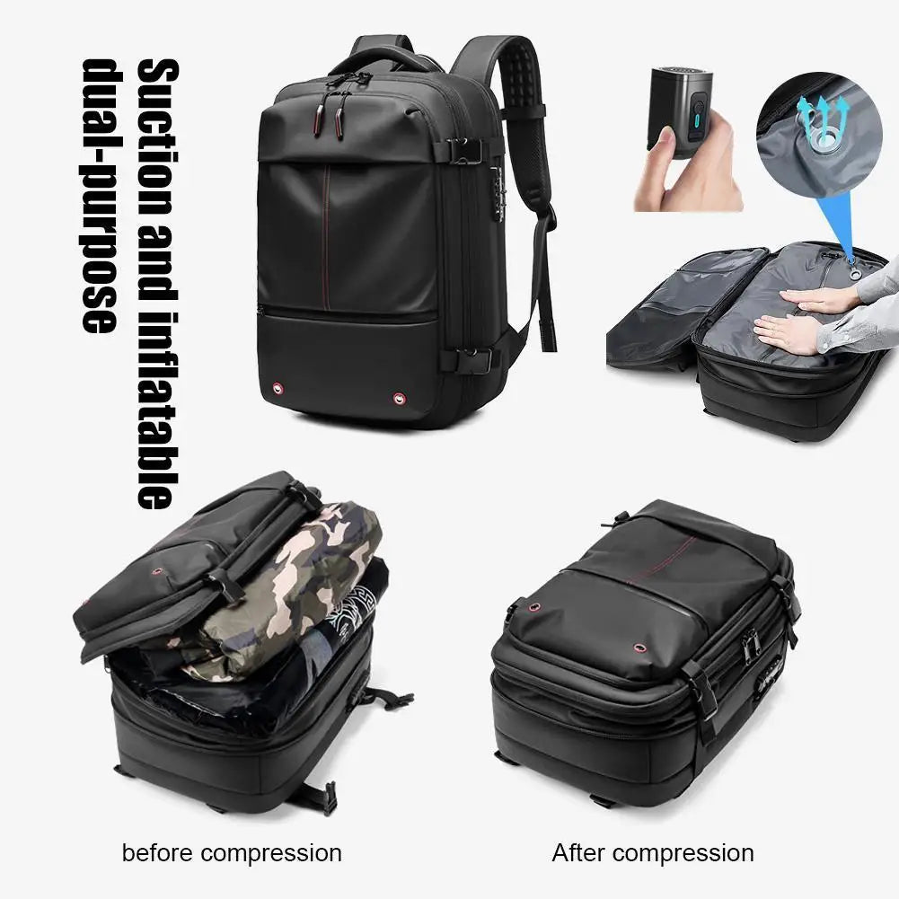 Expandable Vacuum Compression Travel Backpack