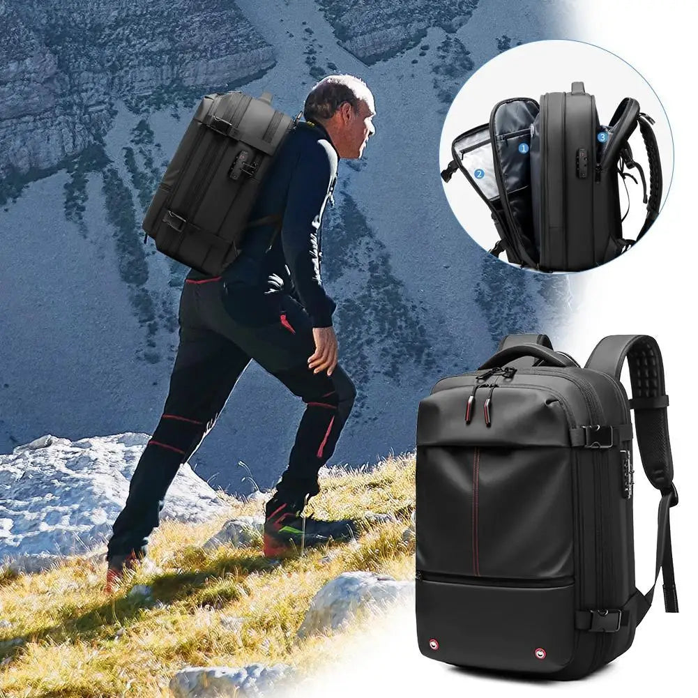 Expandable Vacuum Compression Travel Backpack