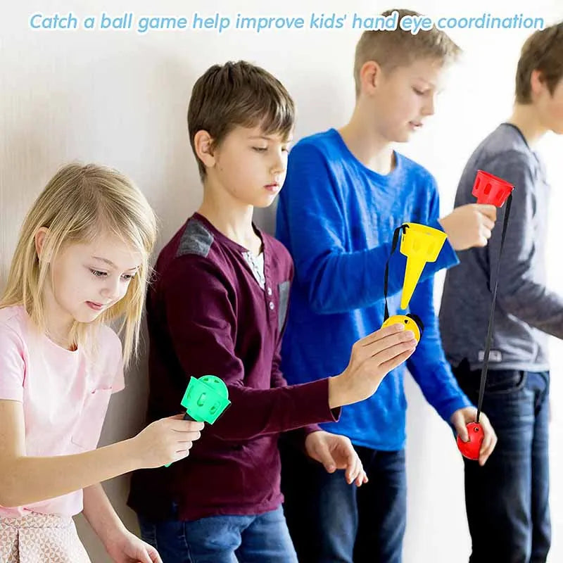 Ultimate Throw and Catch Ball Game Set for Kids: Outdoor Fun & Hand-Eye Coordination Training Toys