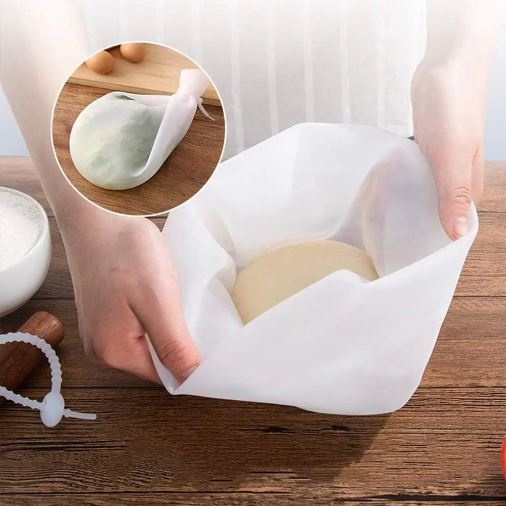 Silicone Kneading Bag for Dough & Marinades: Reusable Nonstick Kitchen Tool for Baking & Cooking