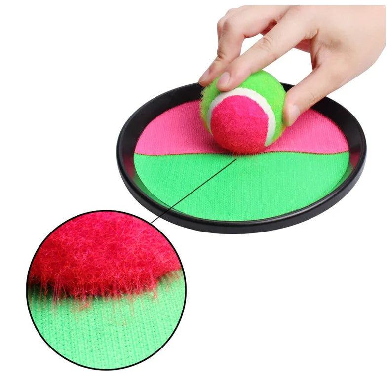 Kids Sucker Sticky Ball Toy Set | Outdoor Sports Catch Ball Game for Parent-Child Fun