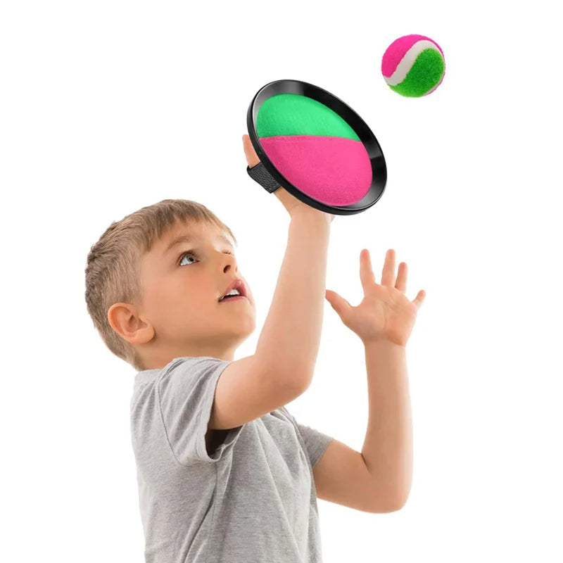 Kids Sucker Sticky Ball Toy Set | Outdoor Sports Catch Ball Game for Parent-Child Fun